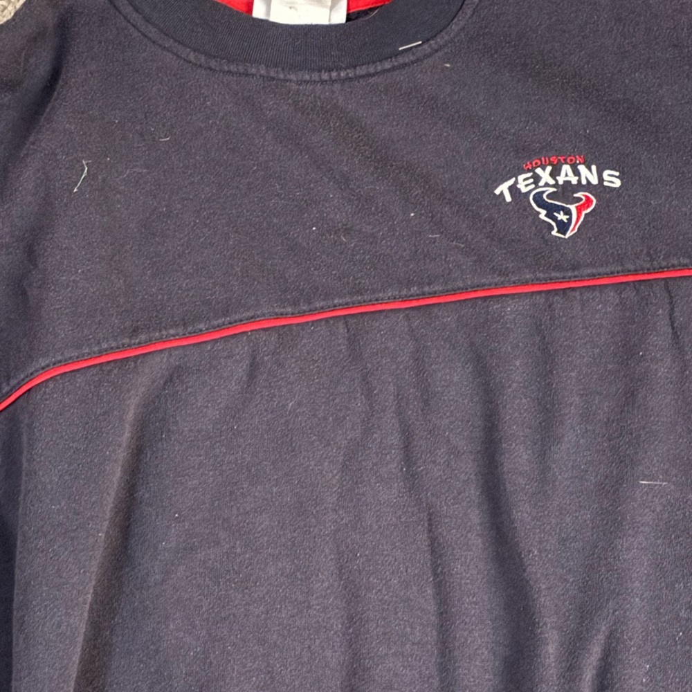 Houston Texans Blue long sleeve men’s Large sweat shirt